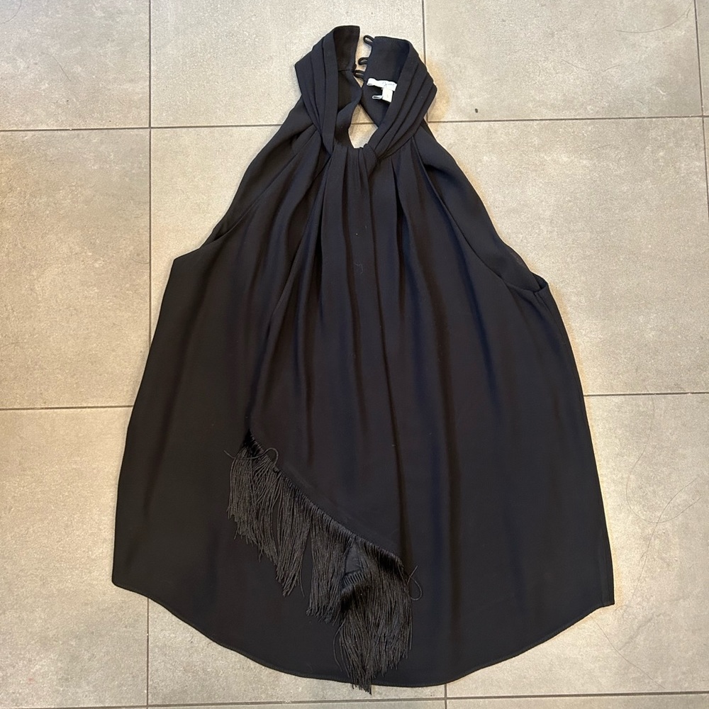 Joie Fringe Leikyn Top in Black - Picture 5 of 11